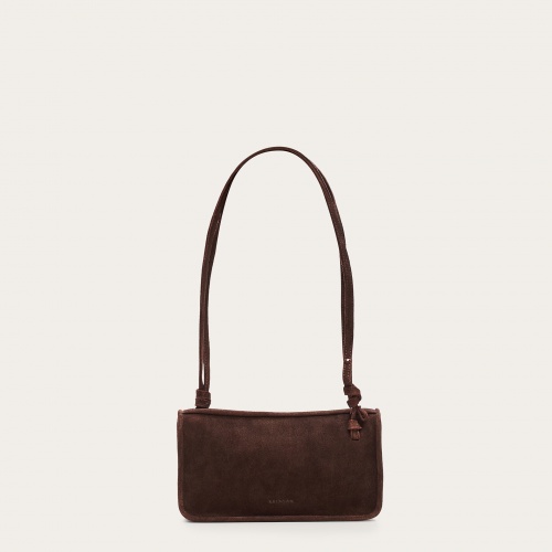 Suzanne Bag S, dark chocolate velvet #1651